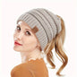 alwaysdwellTM - 🎁Winter Soft Knit Ponytail Bun Beanie Hat