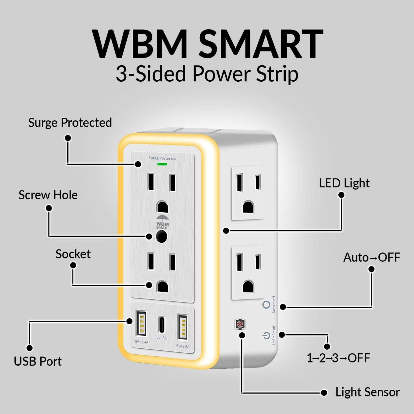 ✨LAST DAY ONLY 50% OFF🔥 Multi Plug Outlet Surge Protector