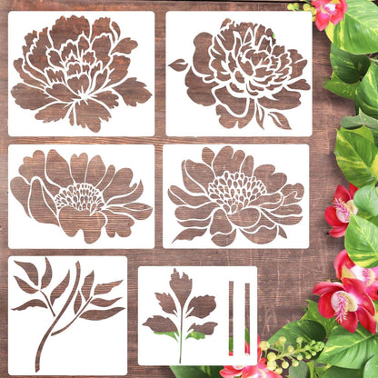 alwaysdwell™-🏡This Week's Special Sale -Garden Fence Large Flower Stencils🌻DIY Decoration