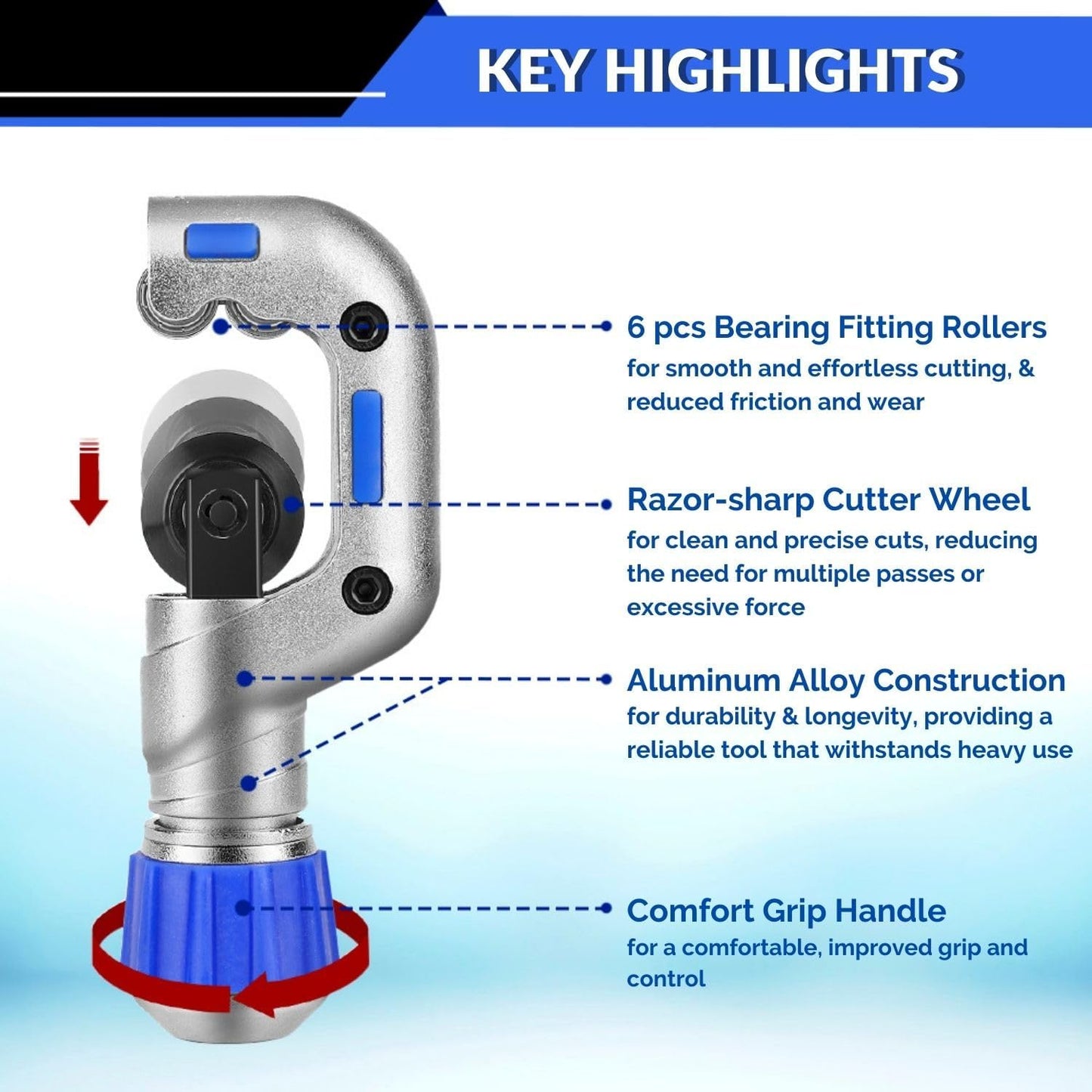 Metallic Tubing Cutter-Your ultimate tool for precise, easy pipe cutting