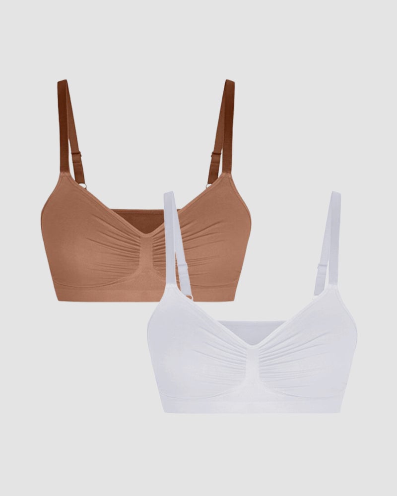 AlwaysdwellTM - Women's Wireless Sculpt Bra Comfort Bralettes No Underwire Unlined Cami Bra