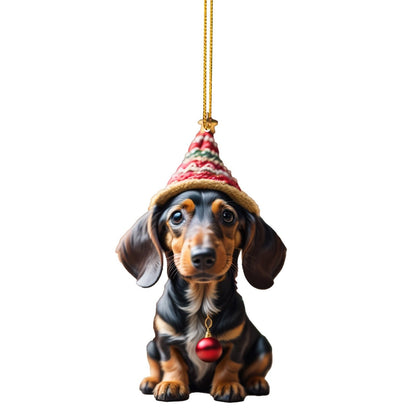 Cute dog ornaments(2D Flat)