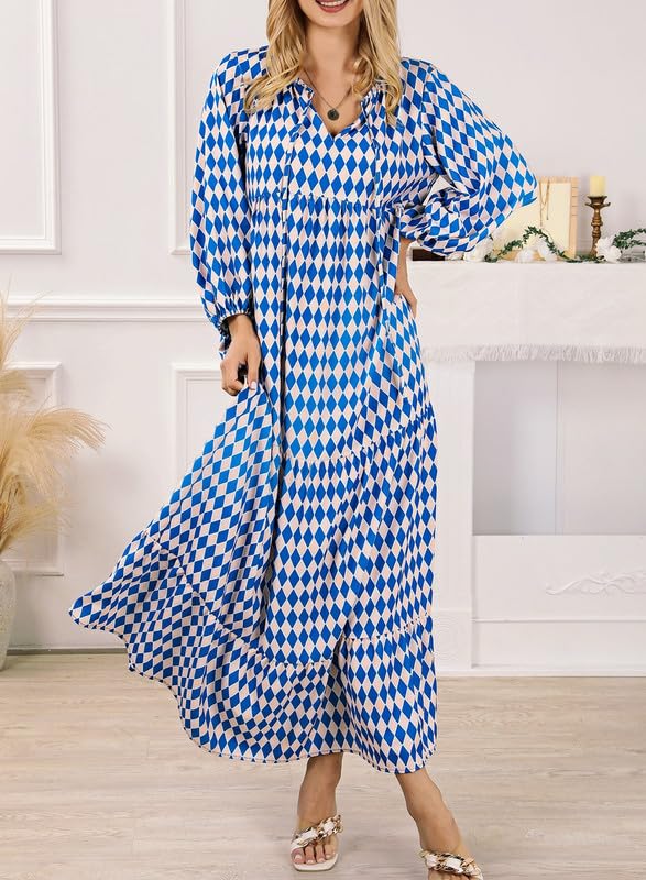 AlwaysdwellTM - 💥Special sale - Women's Puff Sleeve Floral Boho Maxi Dress