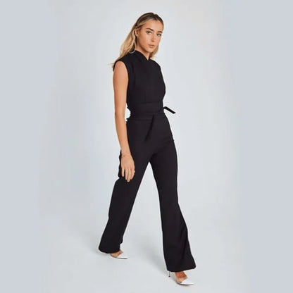 alwaysdwell™ - Women's Sleeveless Wide-Leg Jumpsuit