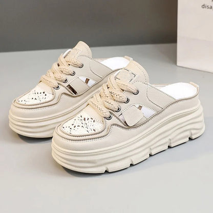 AlwaysdwellTM - Lightweight Thick-sole Hollowed Breathable Shoes for Women
