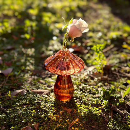 Glass Mushroom Vases