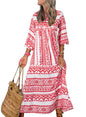 AlwaysdwellTM - 💥Special sale - Women's Puff Sleeve Floral Boho Maxi Dress