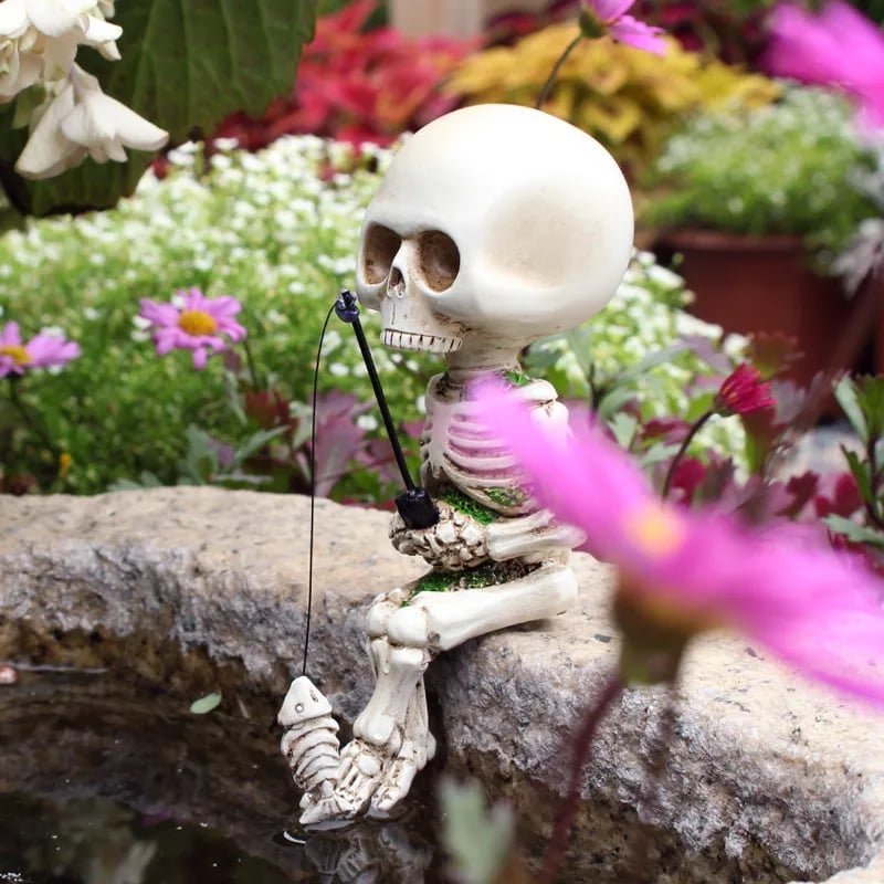 🔥Fishing Skeleton Garden Accessory