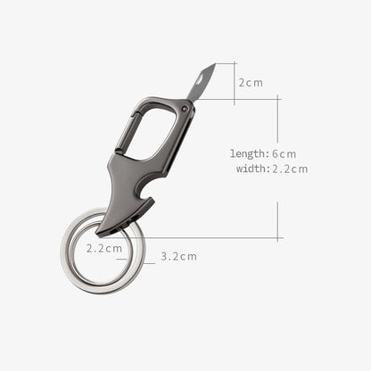 🔥49% OFF🔥Multifunctional pendant bottle opener metal double ring key chain