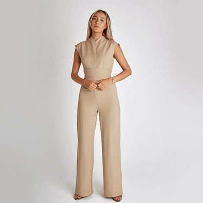 alwaysdwell™ - Women's Sleeveless Wide-Leg Jumpsuit