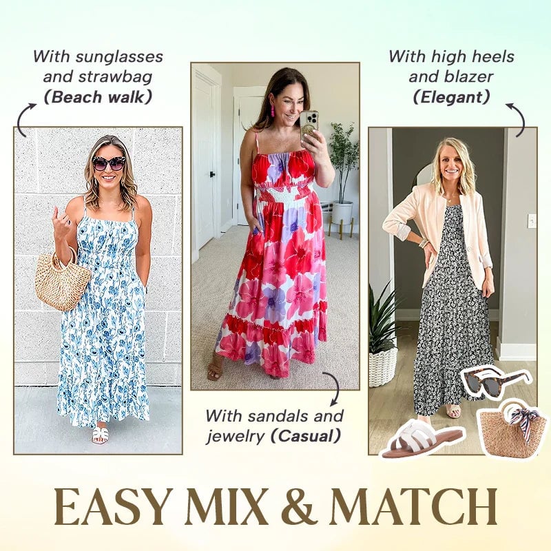 alwaysdwellTM - 💃Huge Sale 55% OFF🔥Floral Cami Maxi Dress