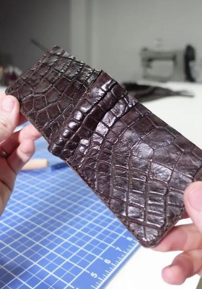 🔥Handmade Genuine Alligator pattern mississippiensis Wallet