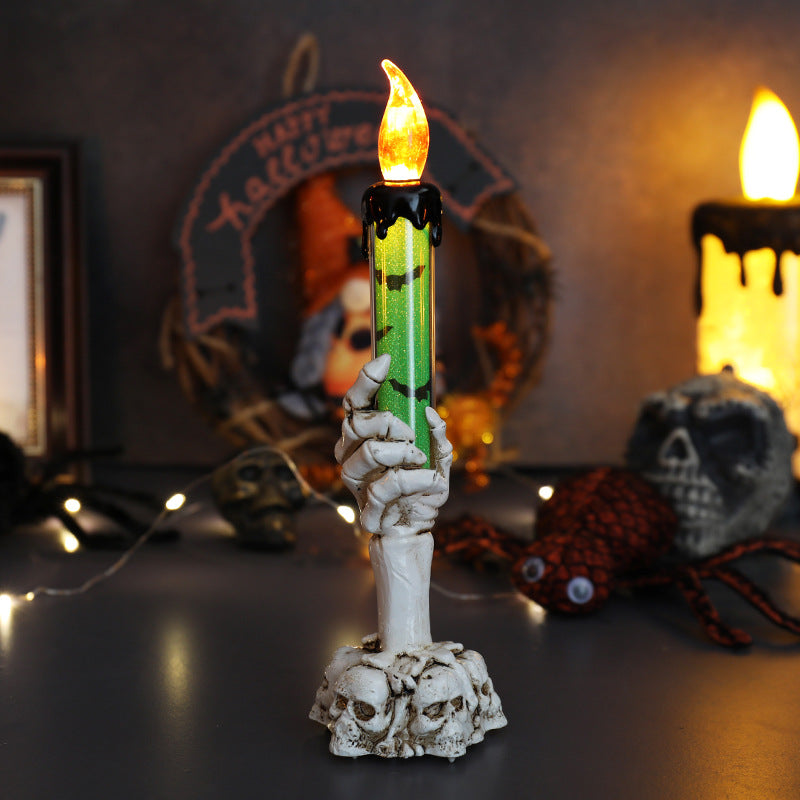 Halloween Ghost Hand Electronic Skull Candle