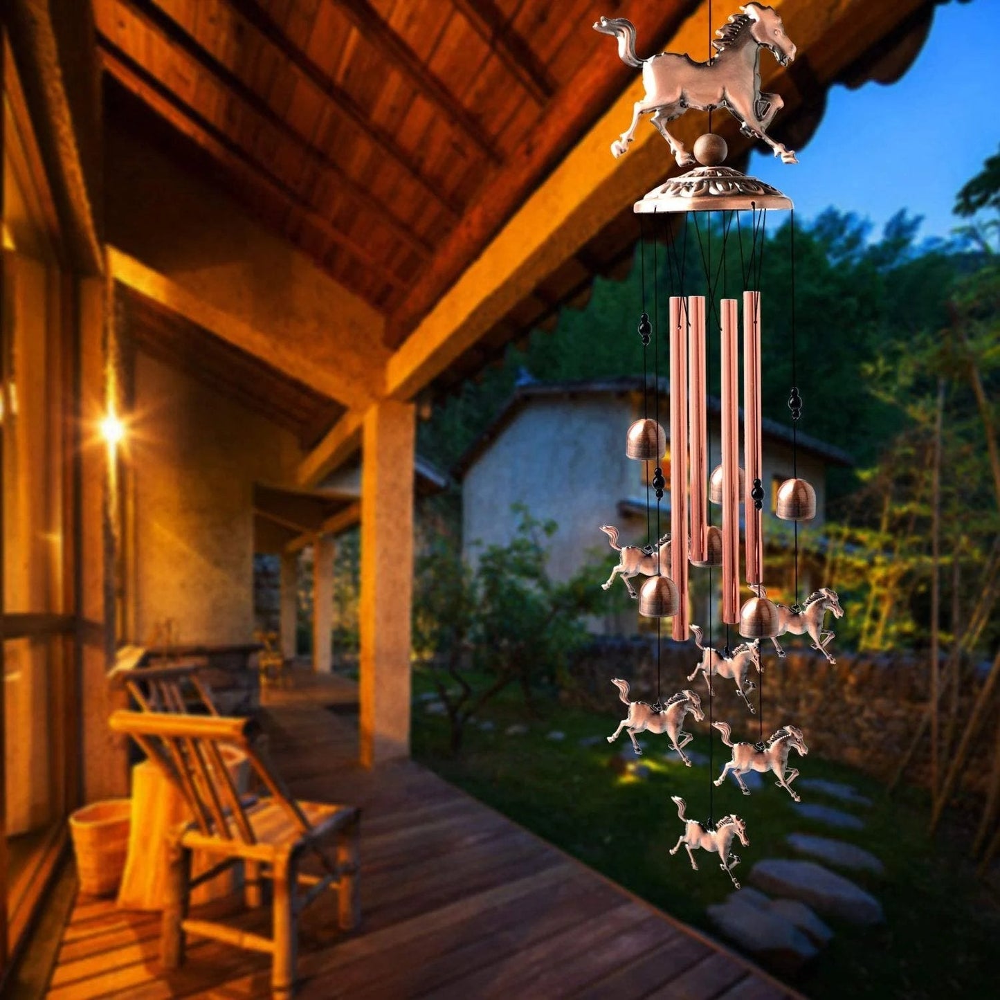 alwaysdwellTM - (🔥New Year Promotion--48%OFF)Pure hand-made Copper Horse wind chimes