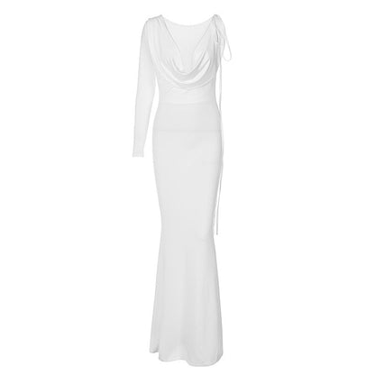 Women's Sexy Backless Maxi Dress Slim Dress