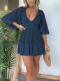 alwaysdwellTM - Women's Lace Crochet Dress Built-in Shorts