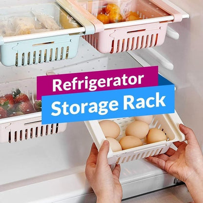 Refrigerator storage basket rack!🔥