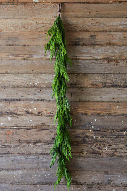 Real touch deluxe norfolk pine garland