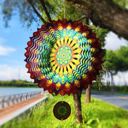 alwaysdwell™Stainless Steel Wind Spinner - Stunning 3D Effect