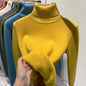 AlwaysdwellTM - Cozy Women's Turtleneck Fleece Pullover Sweater