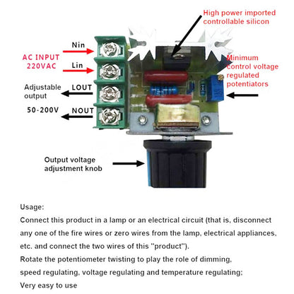 alwaysdwellTM - 2000W Step Up & Down Voltage Controller(505 OFF)