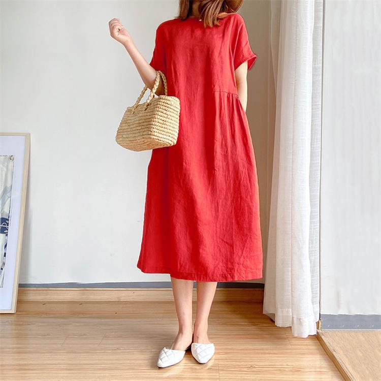 AlwaysdwellTM - 🔥HOT SALE🔥 Japanese Style Linen Cotton Dress(50%OFF)