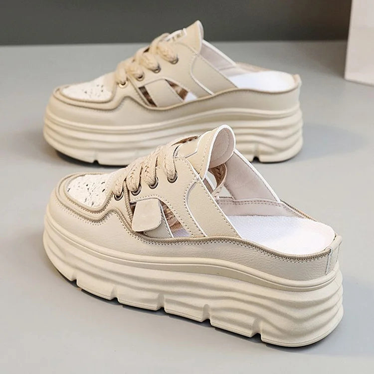 AlwaysdwellTM - Lightweight Thick-sole Hollowed Breathable Shoes for Women