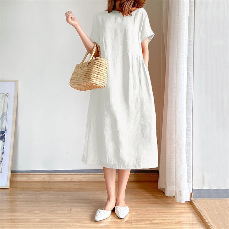 AlwaysdwellTM - 🔥HOT SALE🔥 Japanese Style Linen Cotton Dress(50%OFF)