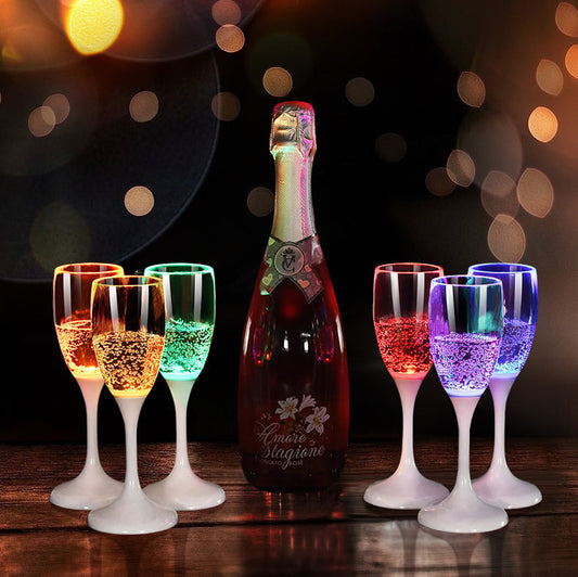 alwaysdwellTM - LED Light Up Cups Wine Champagne Glass