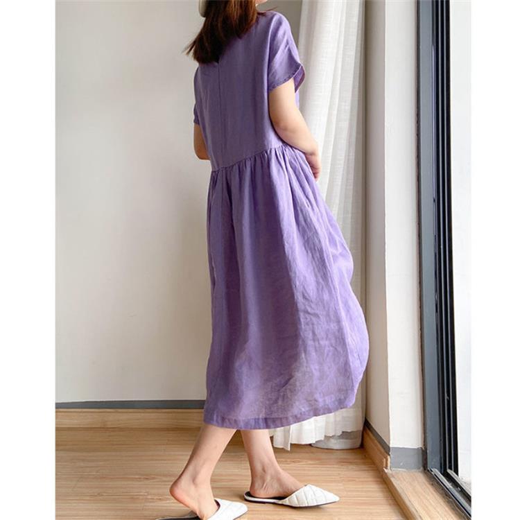 AlwaysdwellTM - 🔥HOT SALE🔥 Japanese Style Linen Cotton Dress(50%OFF)