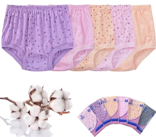 AlwaysdwellTM - New High-Waist Ladies Cotton Panties Plus Sizes