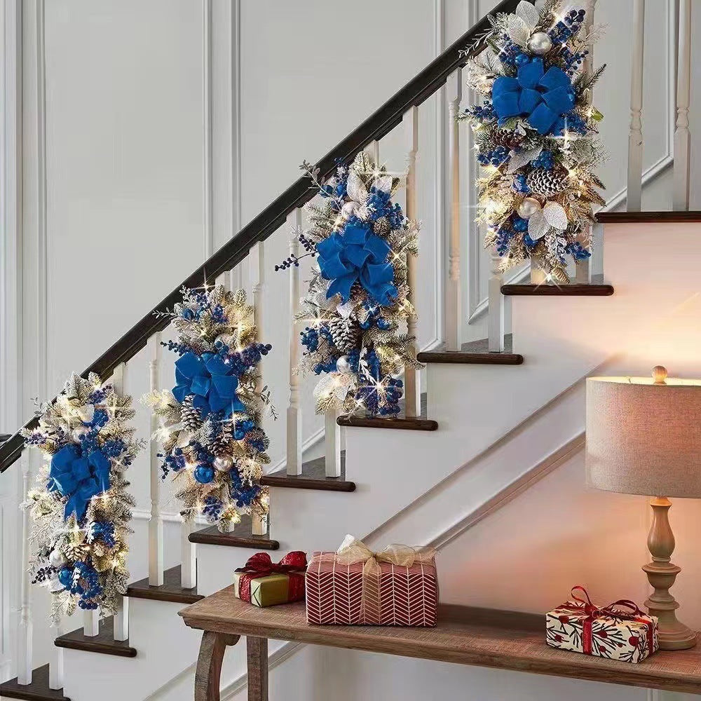 alwaysdwellTM - Christmas staircase decoration wreaths