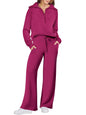 alwaysdwellTM - Women's Navy Collar Half Zip Suit