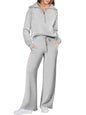 alwaysdwellTM - Women's Navy Collar Half Zip Suit