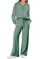 alwaysdwellTM - Women's Navy Collar Half Zip Suit