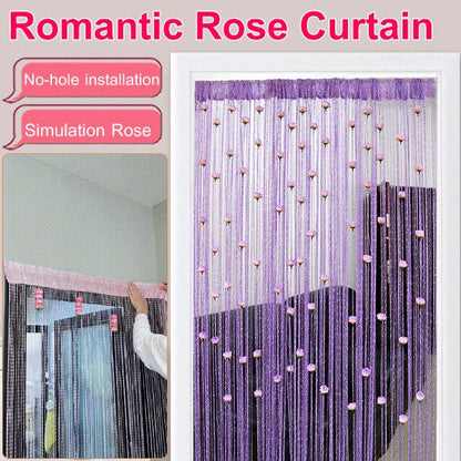 alwaysdwellTM - Rose Flower Door Curtain