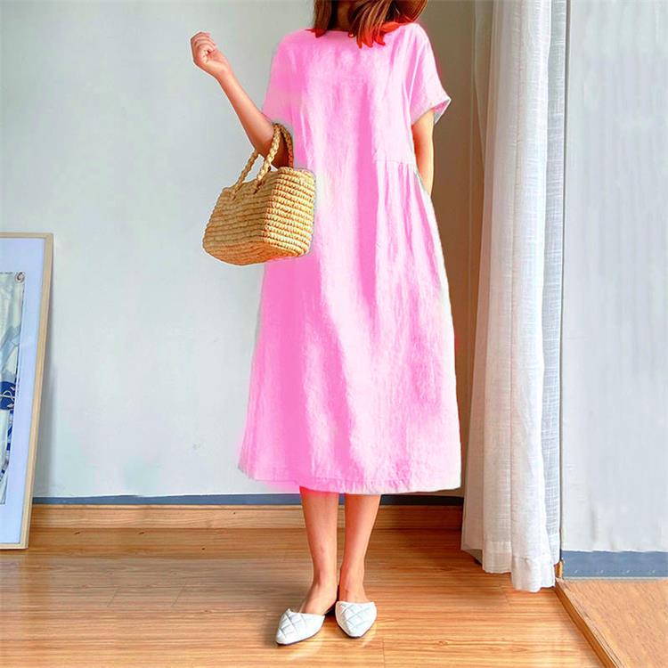 AlwaysdwellTM - 🔥HOT SALE🔥 Japanese Style Linen Cotton Dress(50%OFF)