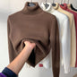 AlwaysdwellTM - Cozy Women's Turtleneck Fleece Pullover Sweater