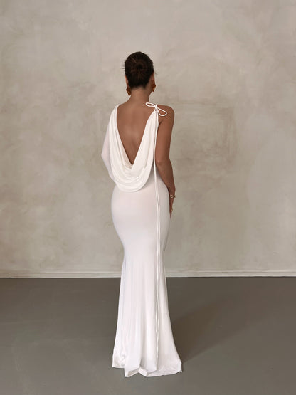 Women's Sexy Backless Maxi Dress Slim Dress