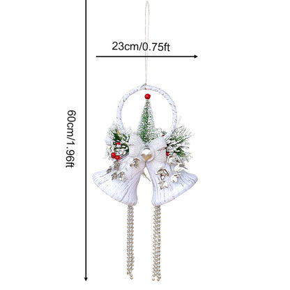 ON SALE🔥 New Christmas Decorations White Bell Hanging Ornaments