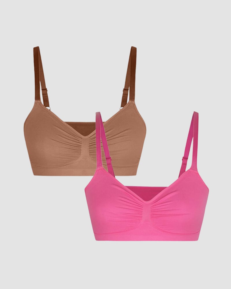 AlwaysdwellTM - Women's Wireless Sculpt Bra Comfort Bralettes No Underwire Unlined Cami Bra