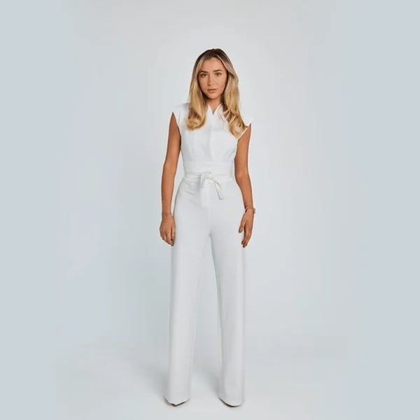 alwaysdwell™ - Women's Sleeveless Wide-Leg Jumpsuit