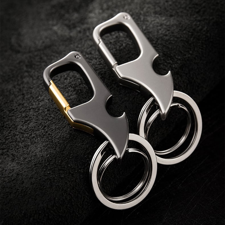 🔥49% OFF🔥Multifunctional pendant bottle opener metal double ring key chain