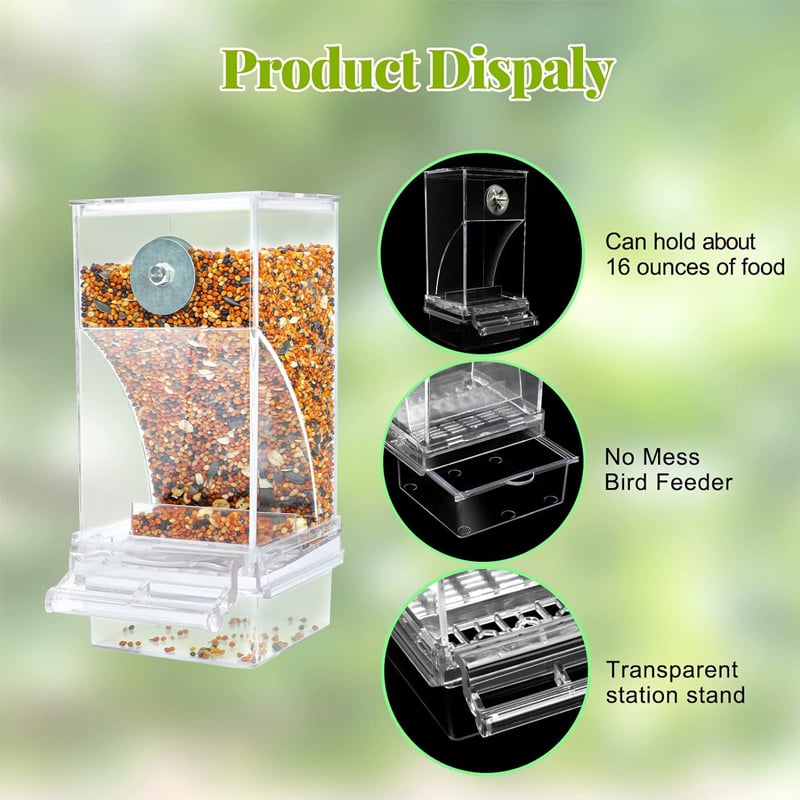 🔥No Mess Automatic Bird Feeder