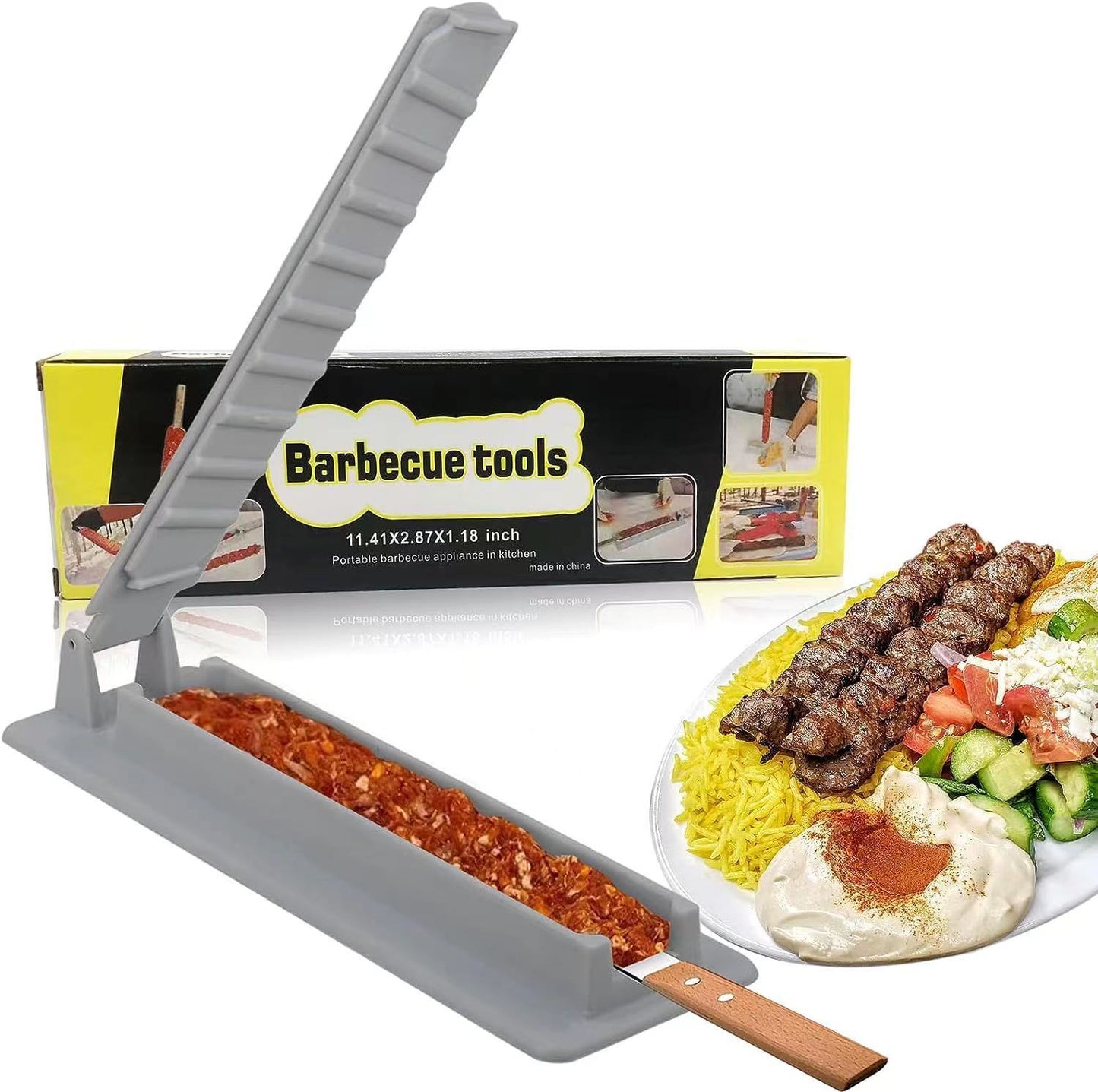 👍Last Day Promotion 50% OFF💥Skewers Kebab Maker Grill--Buy 3 Get 2 Free & Free Shipping