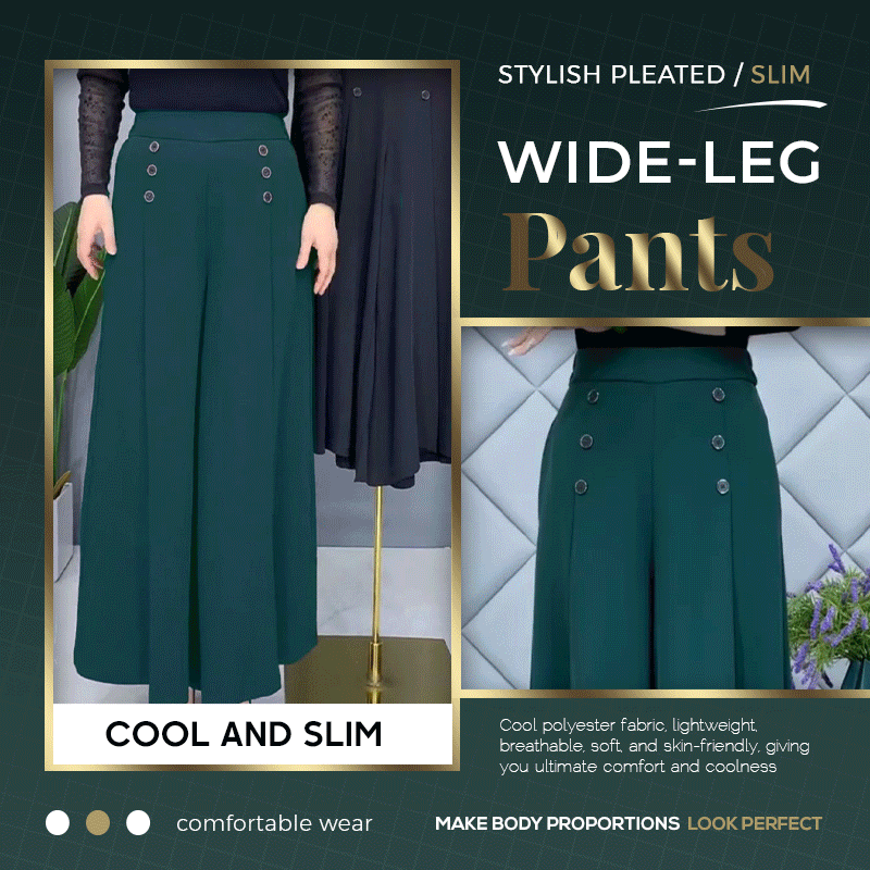 🔥Last day 49% off - New fashion high waist wide leg pants