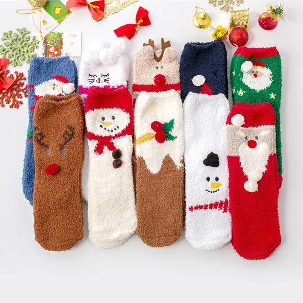 🎄Christmas Sale- 49% OFF🎁Cute Christmas Style Thickened Warm Socks