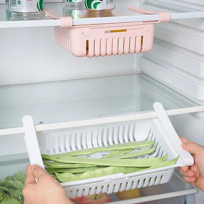 Refrigerator storage basket rack!🔥