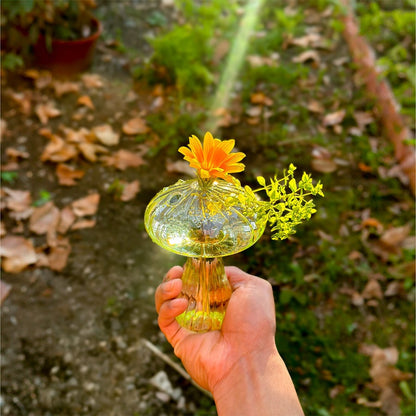 Glass Mushroom Vases