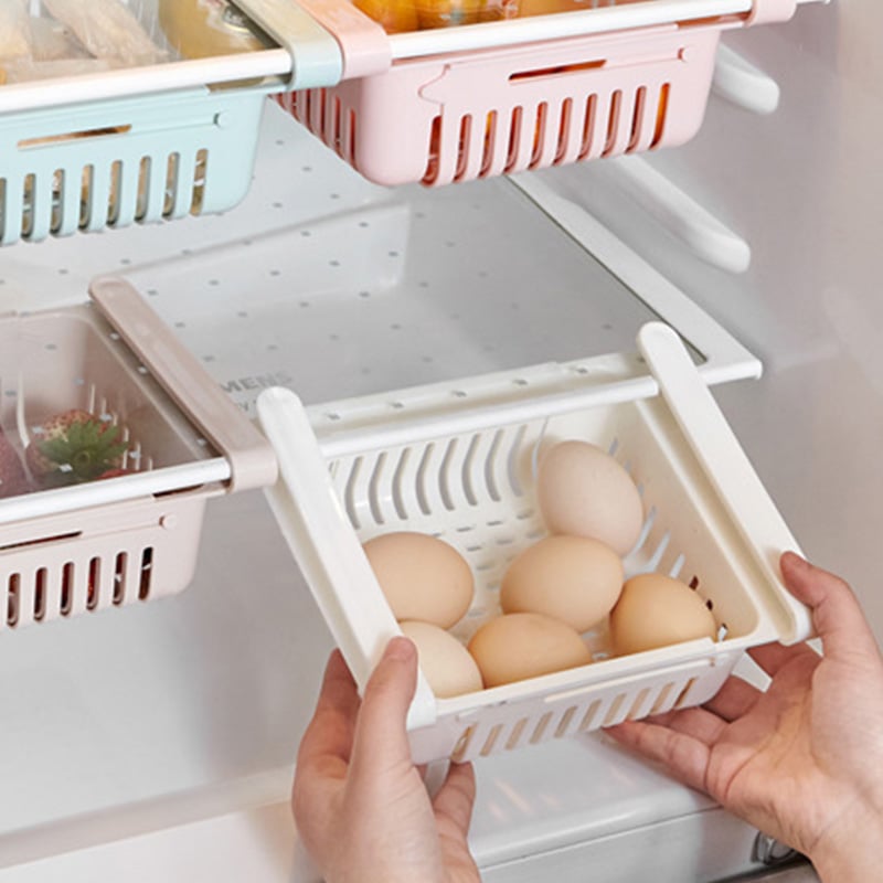 Refrigerator storage basket rack!🔥